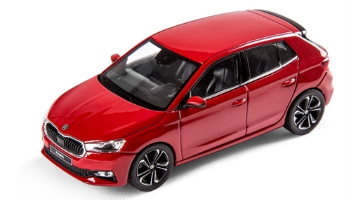 Skoda Fabia A07 modelbil 1:43 Velvet red